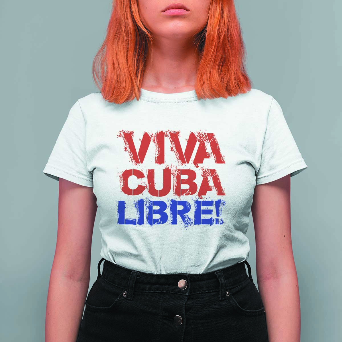 Viva Cuba Libre T Shirt For Women SOS Cuba Stand With Freedom Movement