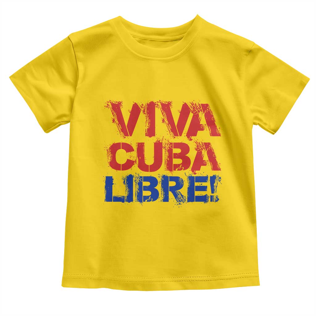 Viva Cuba Libre Toddler T Shirt SOS Cuba Stand With Freedom Movement