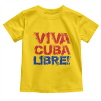 Viva Cuba Libre Toddler T Shirt SOS Cuba Stand With Freedom Movement