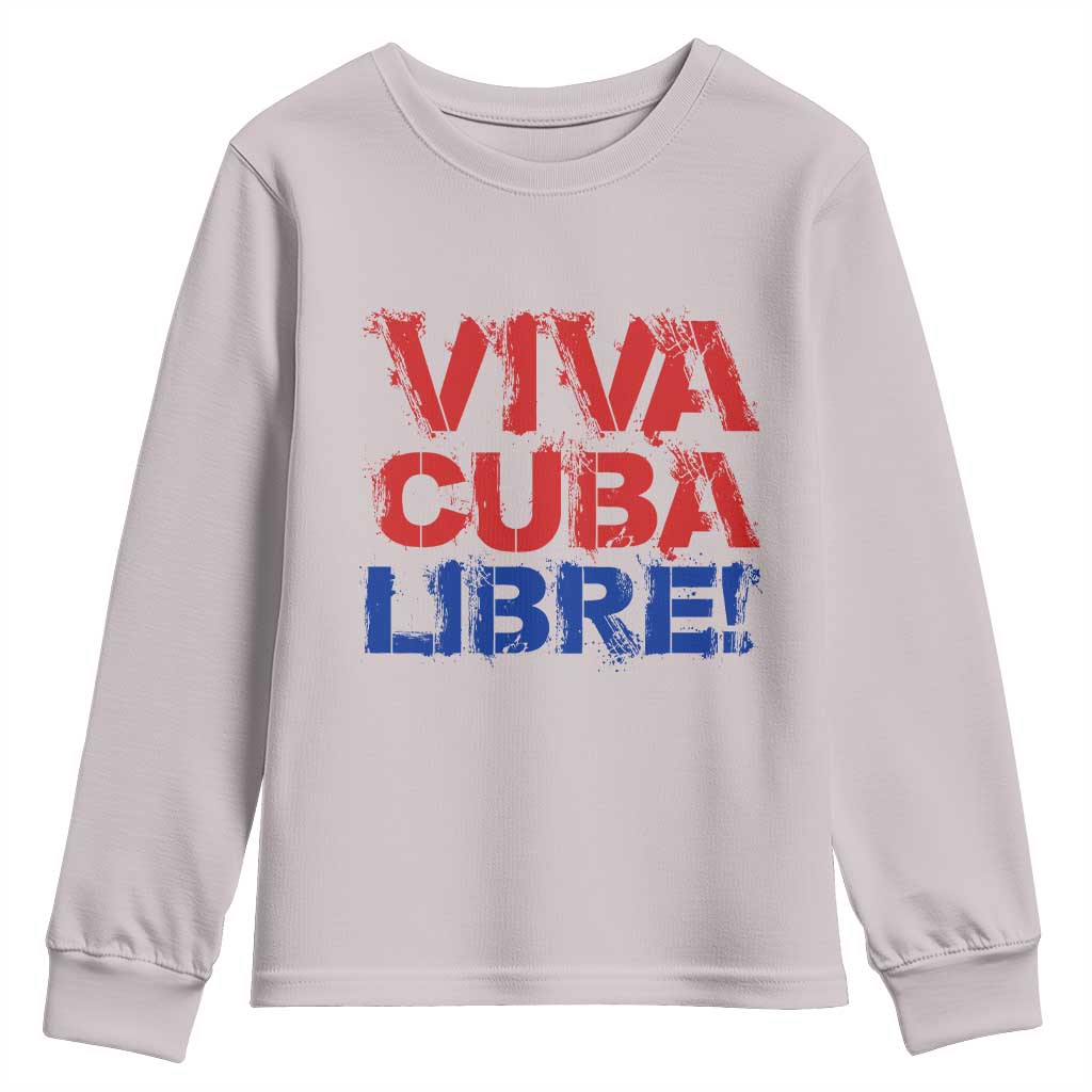 Viva Cuba Libre Youth Sweatshirt SOS Cuba Stand With Freedom Movement