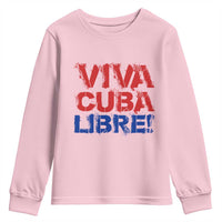 Viva Cuba Libre Youth Sweatshirt SOS Cuba Stand With Freedom Movement