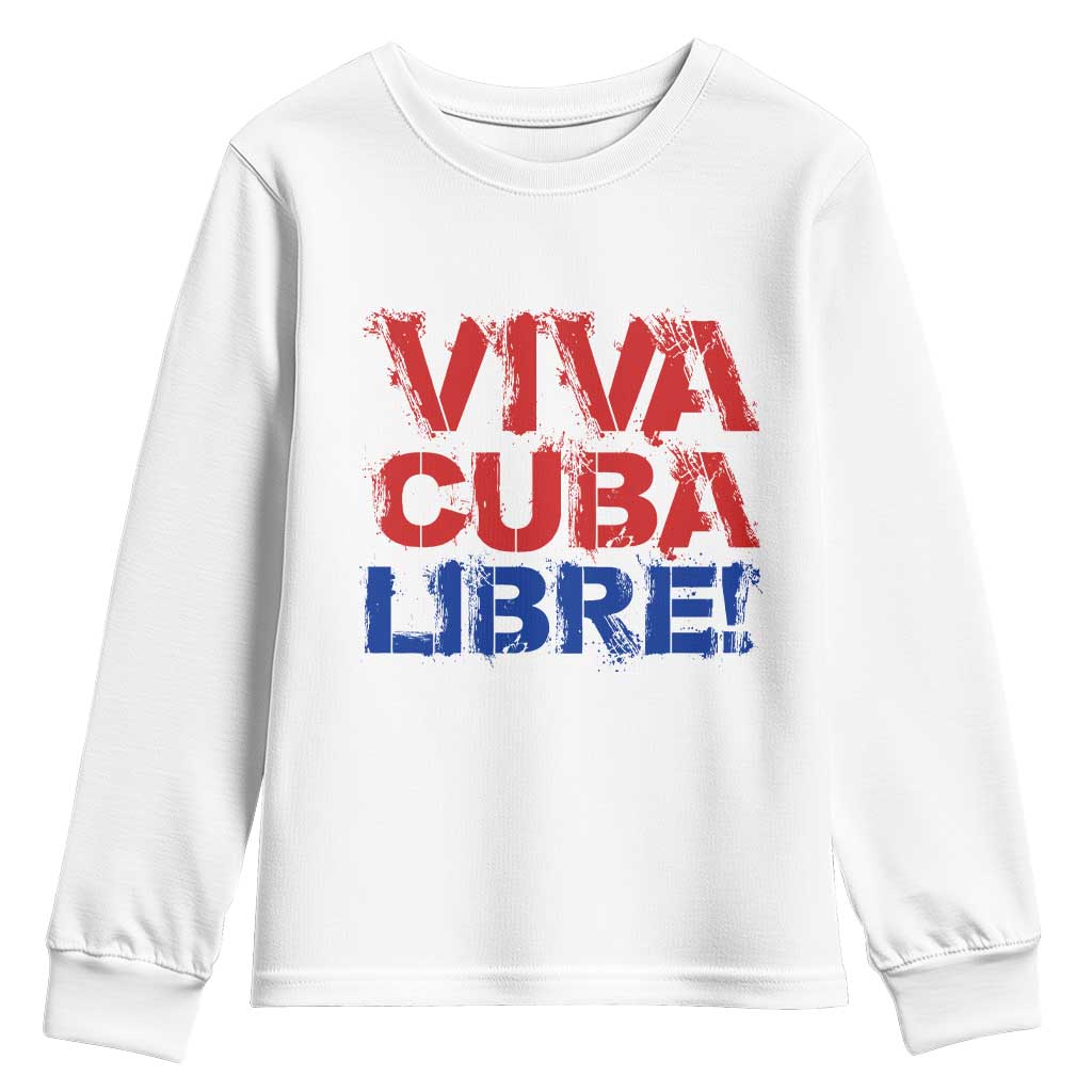 Viva Cuba Libre Youth Sweatshirt SOS Cuba Stand With Freedom Movement