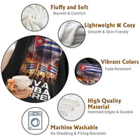Viva Cuba Libre Throw Blanket Cuban Freedom Protest