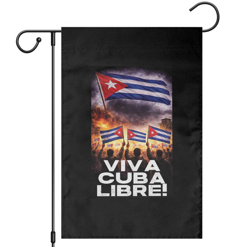 Viva Cuba Libre Garden Flag Cuban Freedom Protest