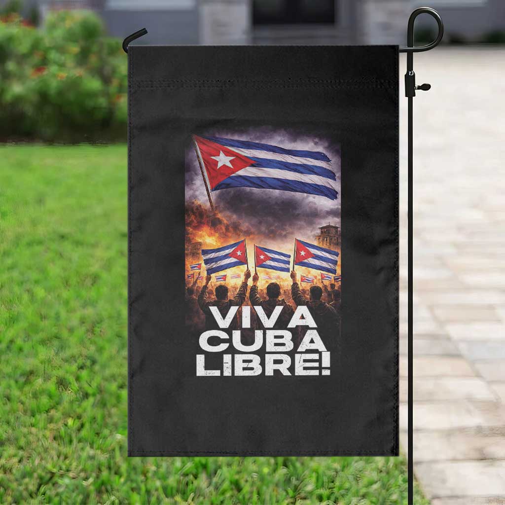 Viva Cuba Libre Garden Flag Cuban Freedom Protest