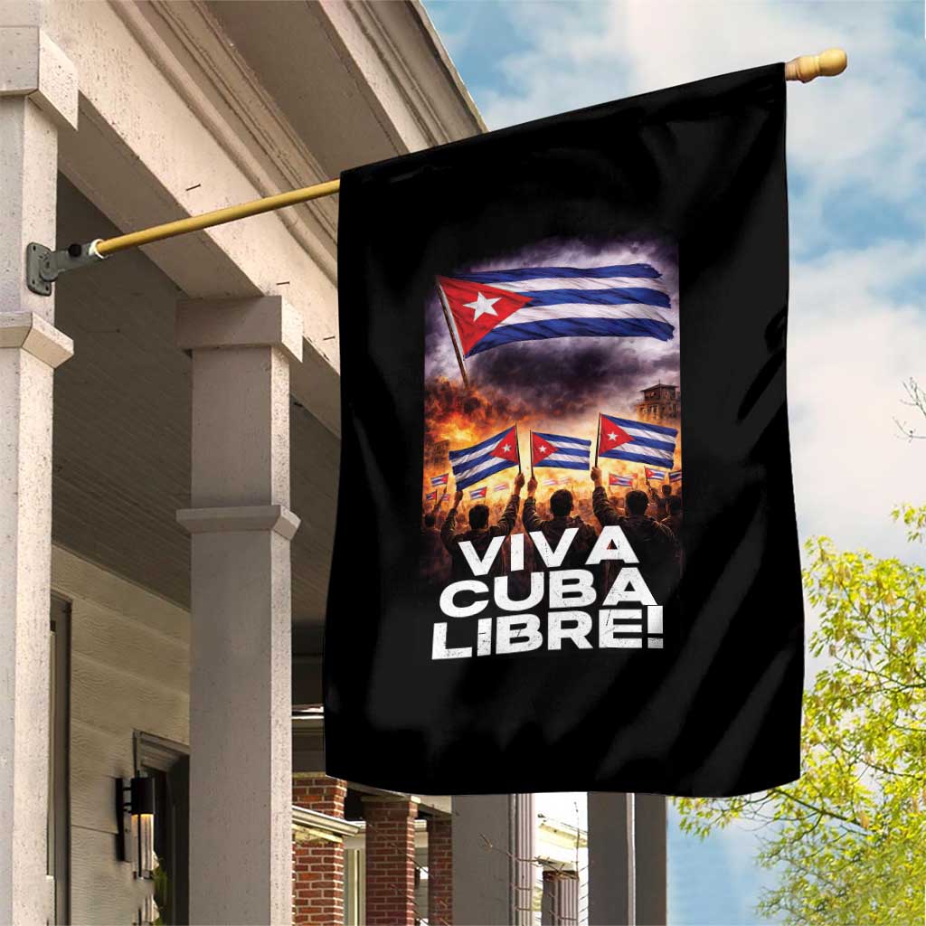 Viva Cuba Libre Garden Flag Cuban Freedom Protest