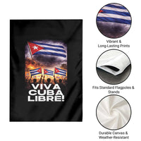 Viva Cuba Libre Garden Flag Cuban Freedom Protest