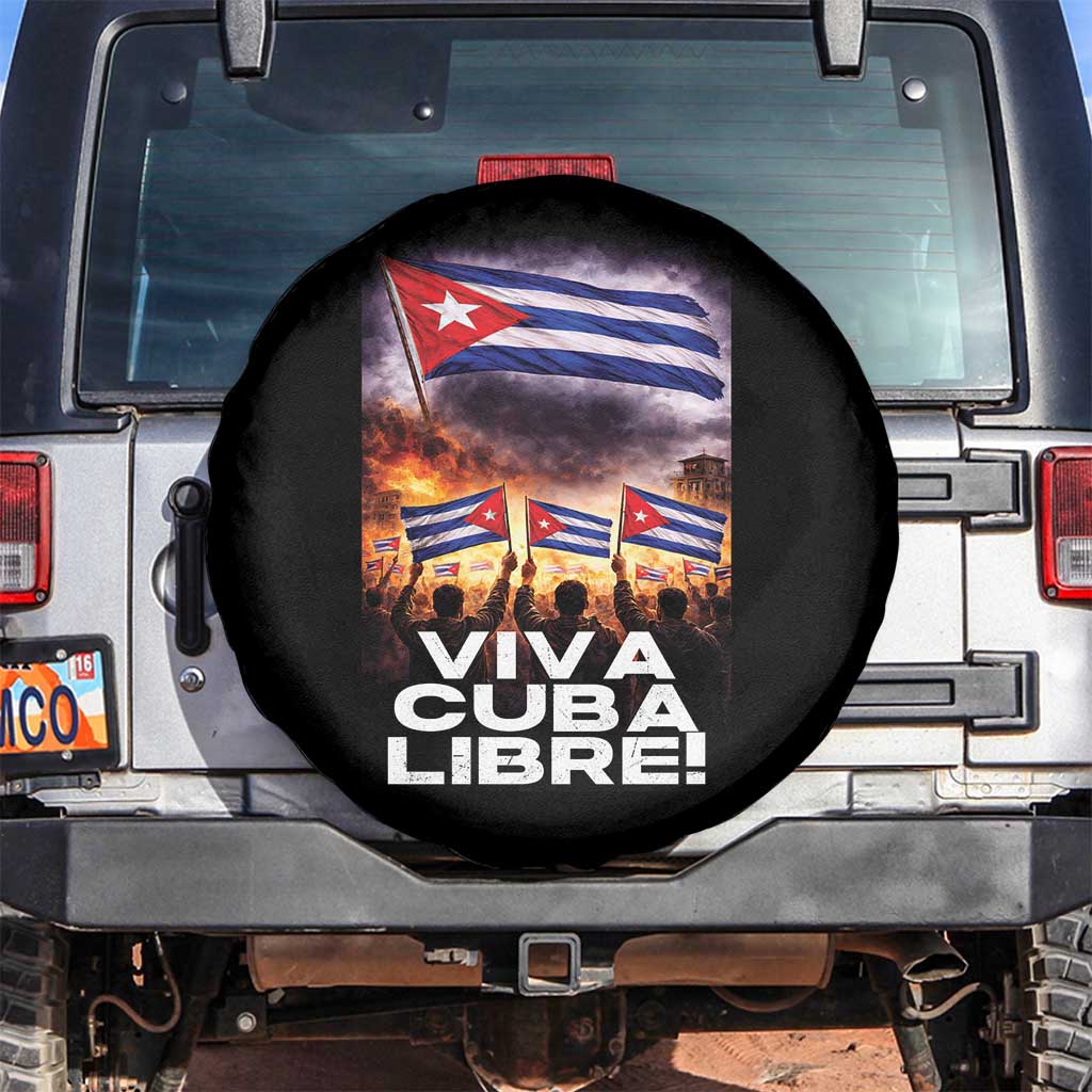 Viva Cuba Libre Spare Tire Cover Cuban Freedom Protest