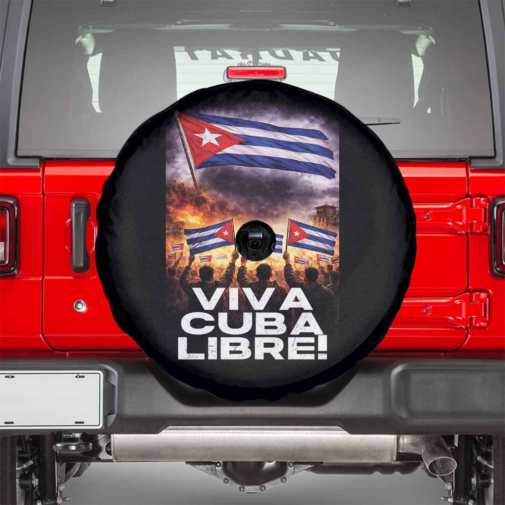 Viva Cuba Libre Spare Tire Cover Cuban Freedom Protest