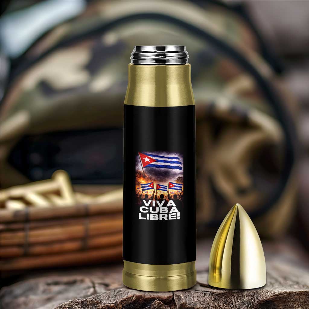 Viva Cuba Libre Bullet Tumbler Cuban Freedom Protest