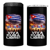 Viva Cuba Libre 4 in 1 Can Cooler Tumbler Cuban Freedom Protest