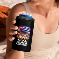 Viva Cuba Libre 4 in 1 Can Cooler Tumbler Cuban Freedom Protest