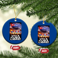 Viva Cuba Libre Ceramic Ornament Cuban Freedom Protest