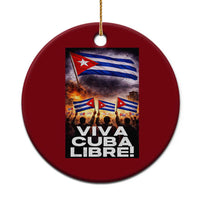 Viva Cuba Libre Ceramic Ornament Cuban Freedom Protest