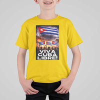 Viva Cuba Libre T Shirt For Kid Cuban Freedom Protest