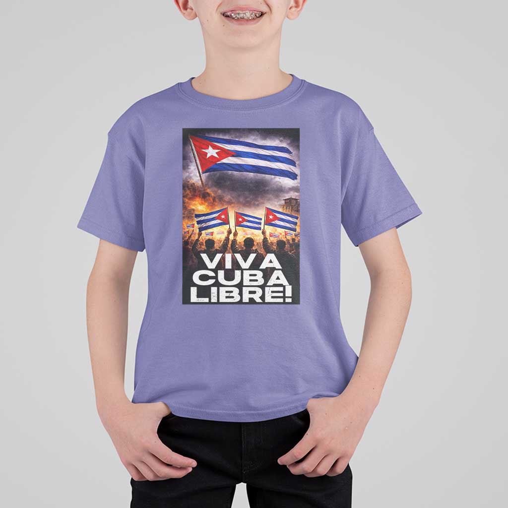 Viva Cuba Libre T Shirt For Kid Cuban Freedom Protest
