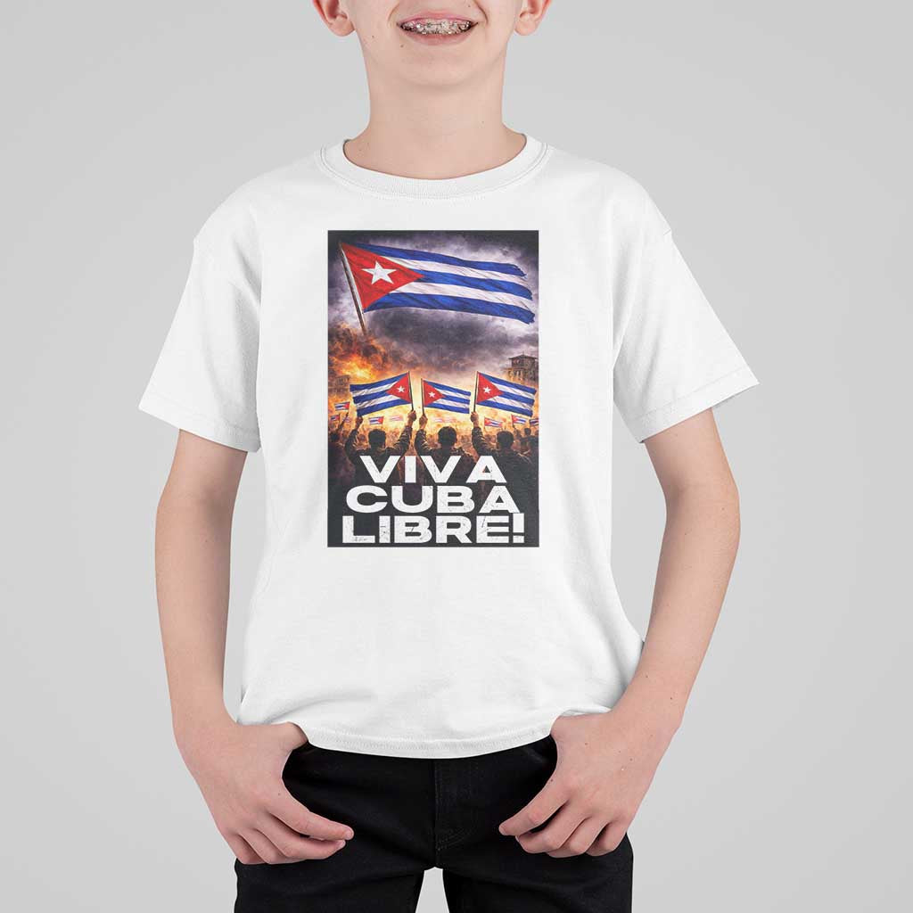 Viva Cuba Libre T Shirt For Kid Cuban Freedom Protest