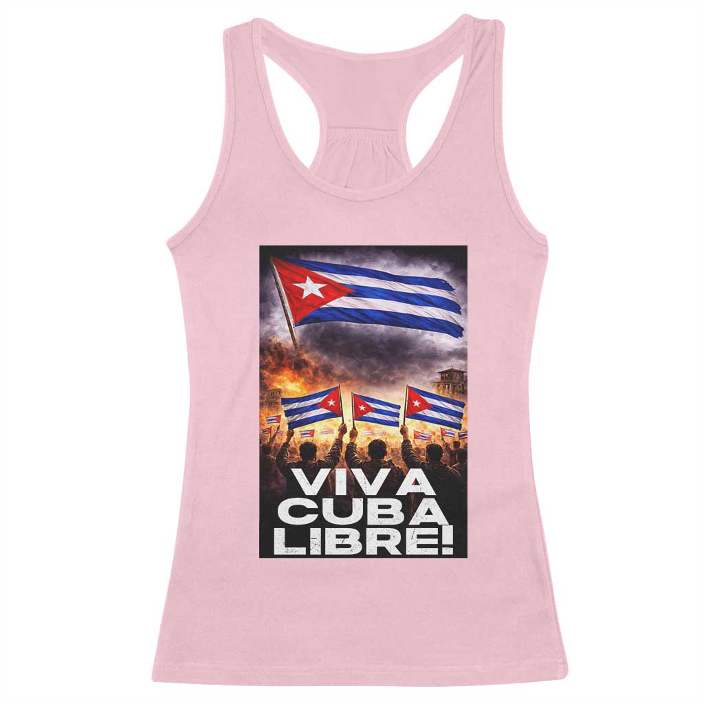 Viva Cuba Libre Racerback Tank Top Cuban Freedom Protest