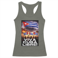 Viva Cuba Libre Racerback Tank Top Cuban Freedom Protest