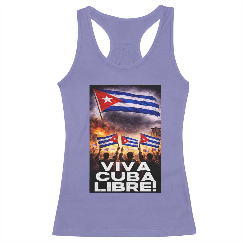 Viva Cuba Libre Racerback Tank Top Cuban Freedom Protest