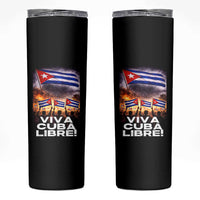 Viva Cuba Libre Skinny Tumbler Cuban Freedom Protest