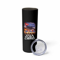 Viva Cuba Libre Skinny Tumbler Cuban Freedom Protest