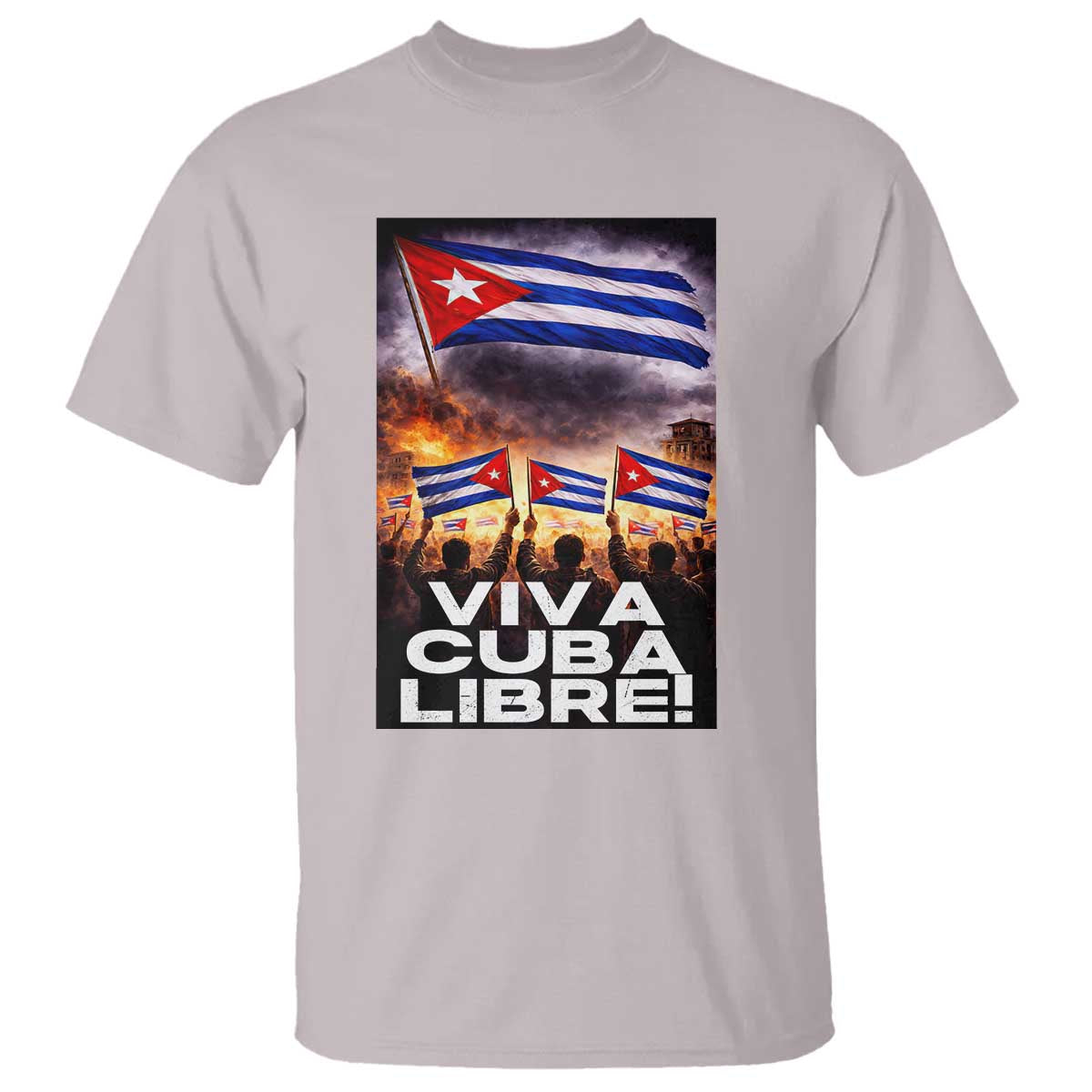 Viva Cuba Libre T Shirt Cuban Freedom Protest
