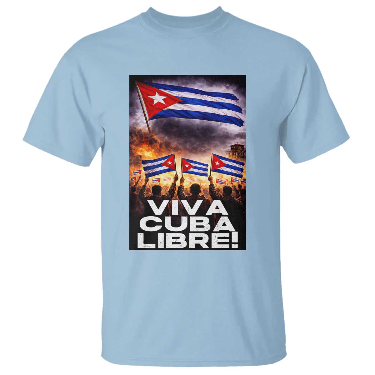 Viva Cuba Libre T Shirt Cuban Freedom Protest