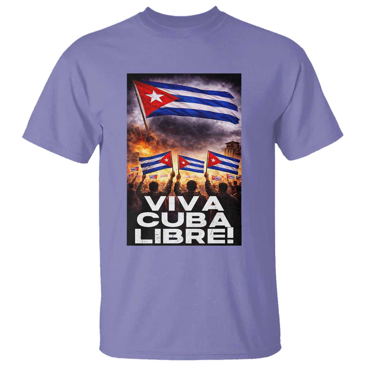 Viva Cuba Libre T Shirt Cuban Freedom Protest