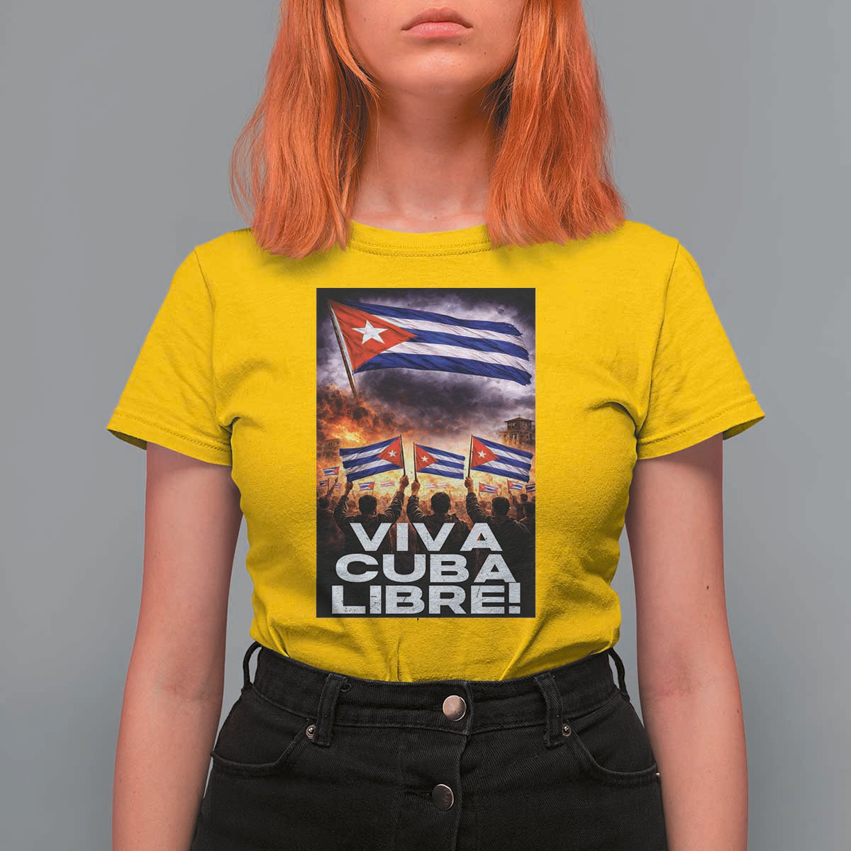 Viva Cuba Libre T Shirt For Women Cuban Freedom Protest