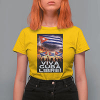 Viva Cuba Libre T Shirt For Women Cuban Freedom Protest