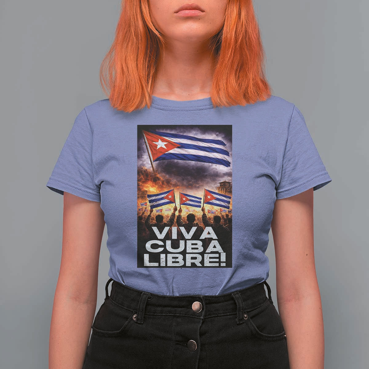 Viva Cuba Libre T Shirt For Women Cuban Freedom Protest