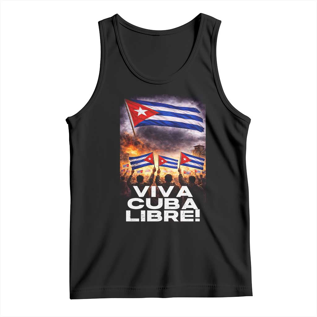 Viva Cuba Libre Tank Top Cuban Freedom Protest