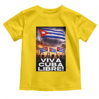 Viva Cuba Libre Toddler T Shirt Cuban Freedom Protest