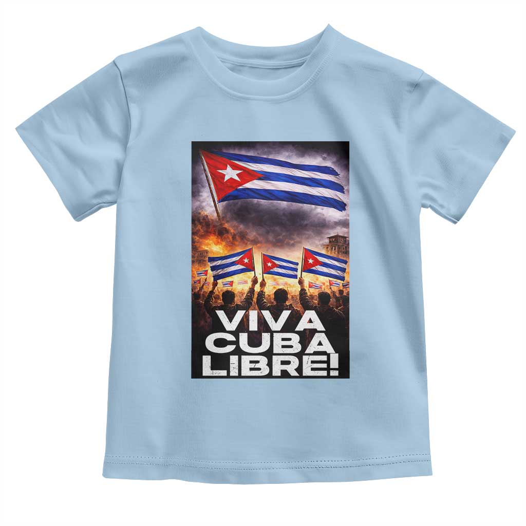 Viva Cuba Libre Toddler T Shirt Cuban Freedom Protest