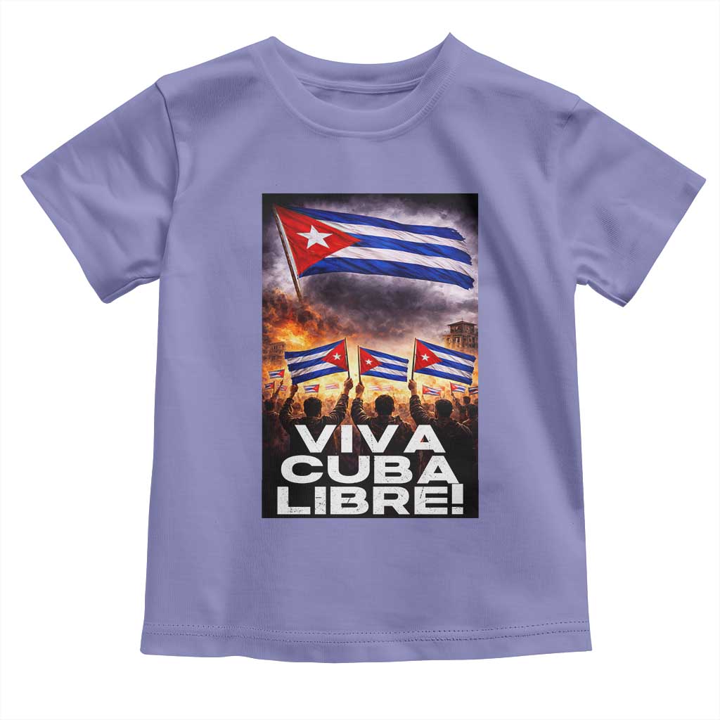 Viva Cuba Libre Toddler T Shirt Cuban Freedom Protest