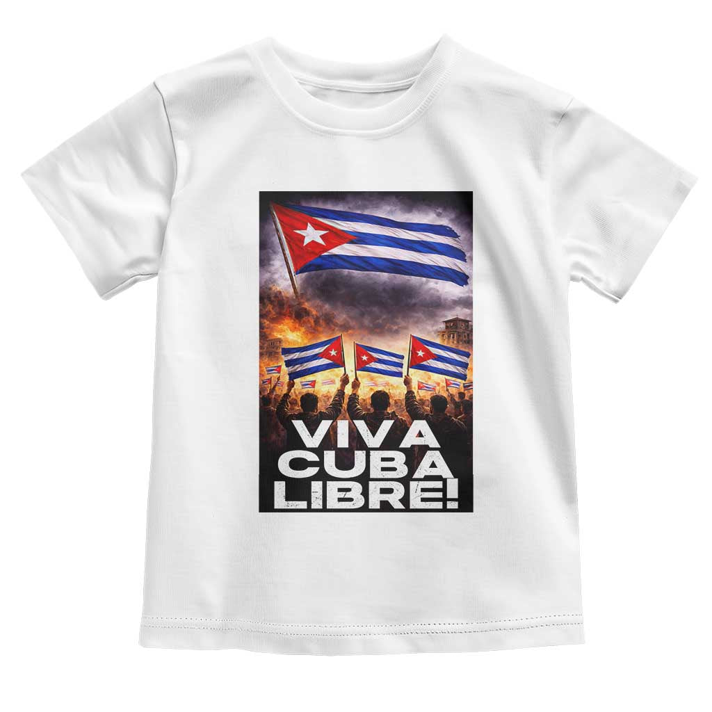 Viva Cuba Libre Toddler T Shirt Cuban Freedom Protest