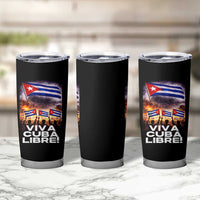 Viva Cuba Libre Tumbler Cup Cuban Freedom Protest