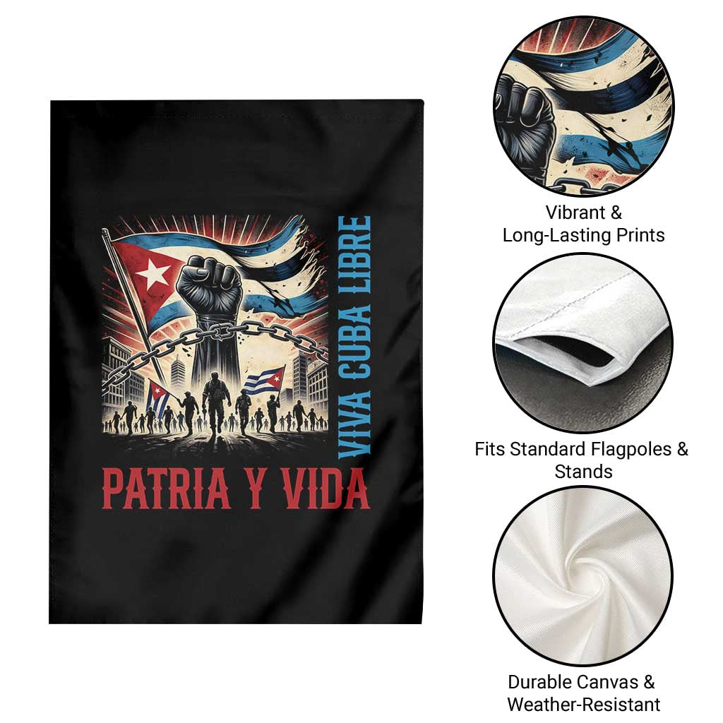 Cuban American Pride Garden Flag Viva Cuba Libre Supporter