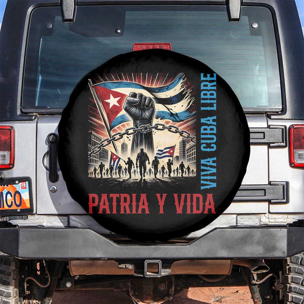 Cuban American Pride Spare Tire Cover Viva Cuba Libre Supporter