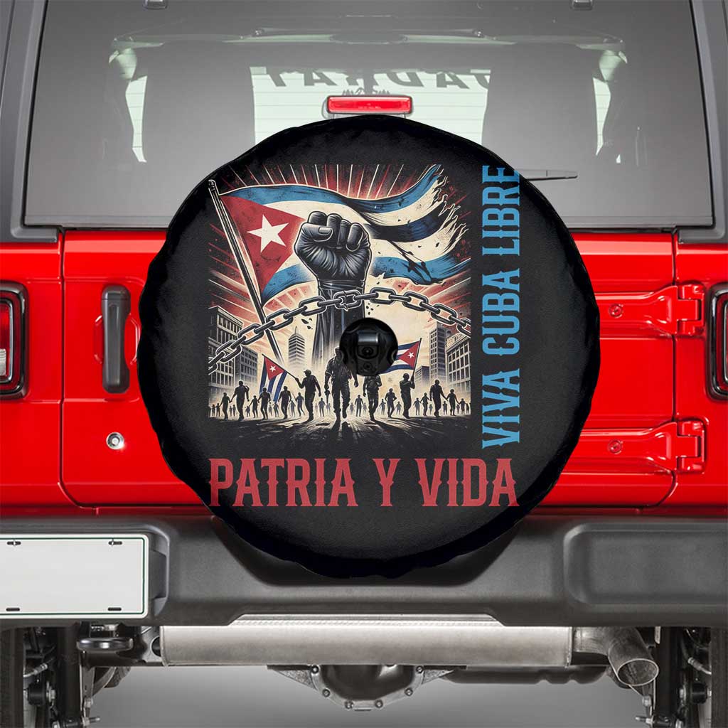 Cuban American Pride Spare Tire Cover Viva Cuba Libre Supporter