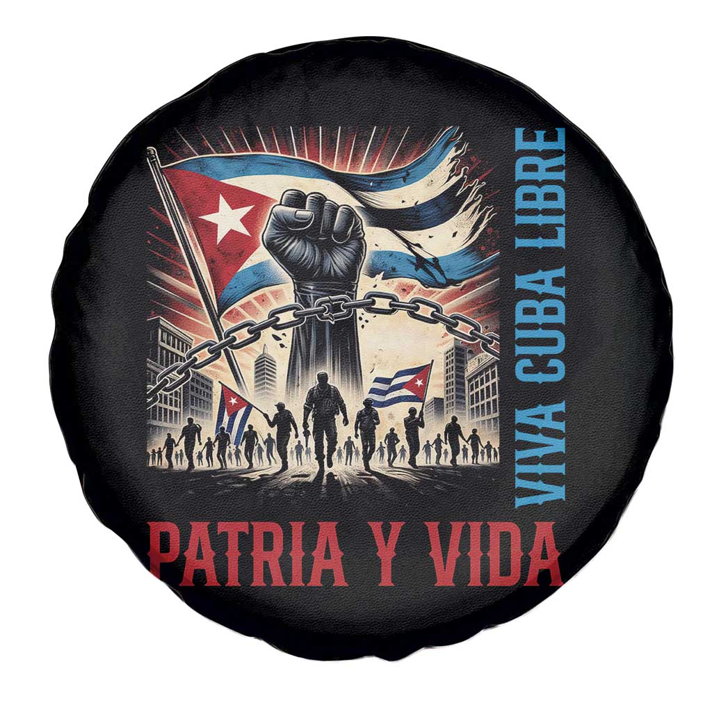 Cuban American Pride Spare Tire Cover Viva Cuba Libre Supporter