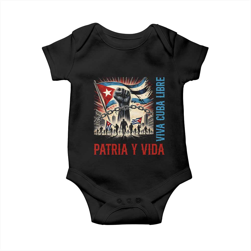 Cuban American Pride Baby Onesie Viva Cuba Libre Supporter