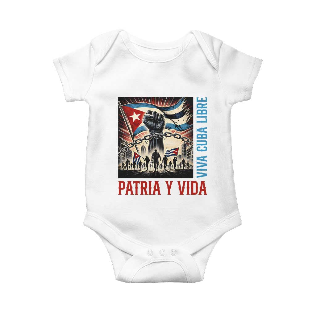 Cuban American Pride Baby Onesie Viva Cuba Libre Supporter