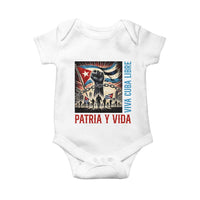 Cuban American Pride Baby Onesie Viva Cuba Libre Supporter