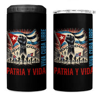 Cuban American Pride 4 in 1 Can Cooler Tumbler Viva Cuba Libre Supporter