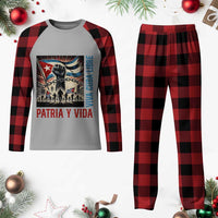 Cuban American Pride Plaid Pajama Set Viva Cuba Libre Supporter