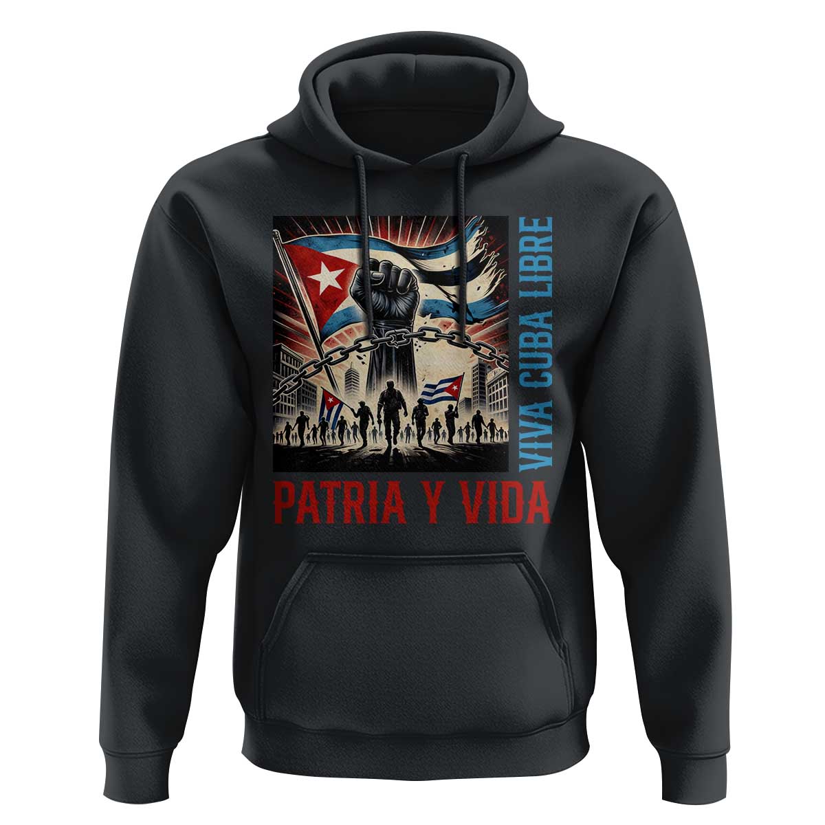 Cuban American Pride Hoodie Viva Cuba Libre Supporter