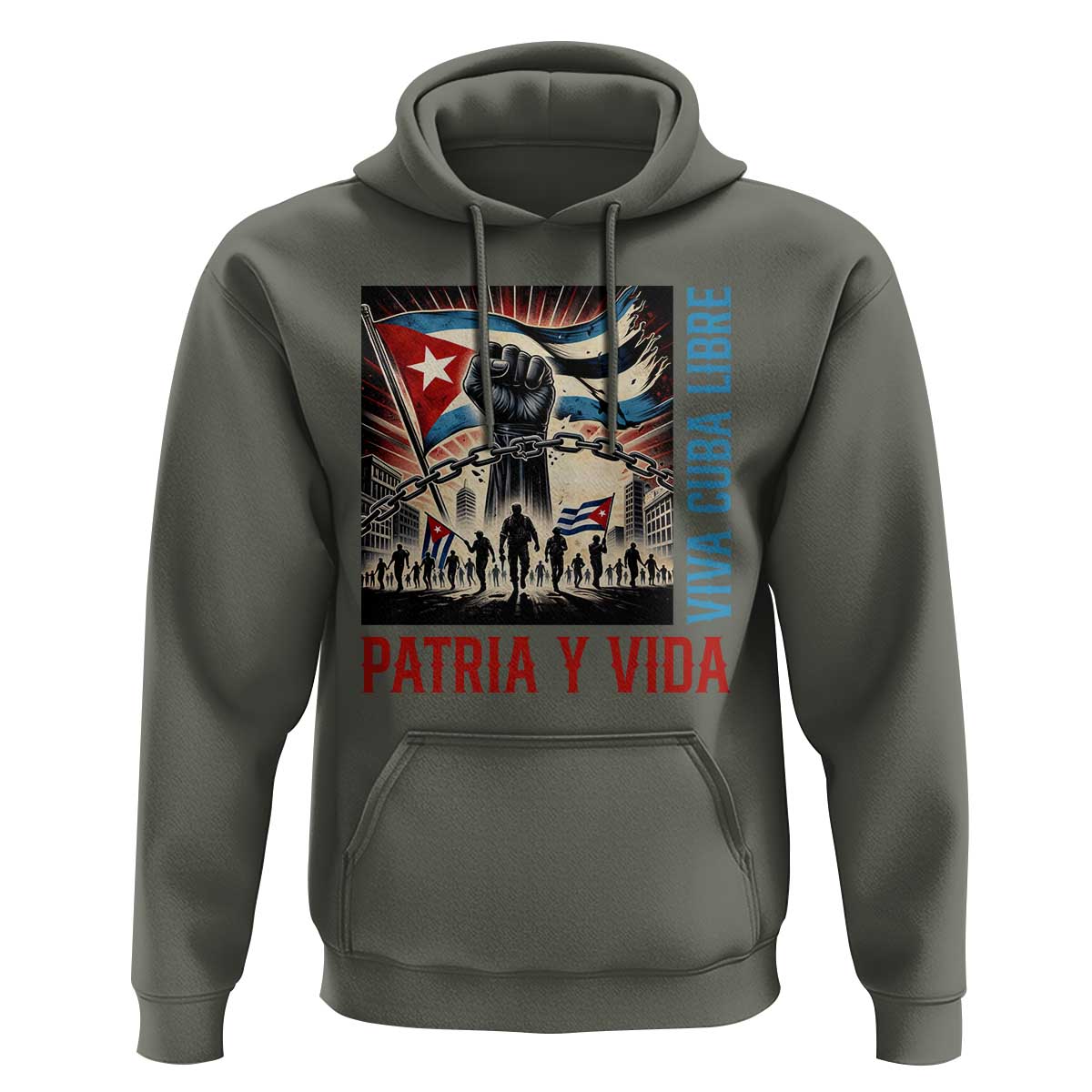 Cuban American Pride Hoodie Viva Cuba Libre Supporter