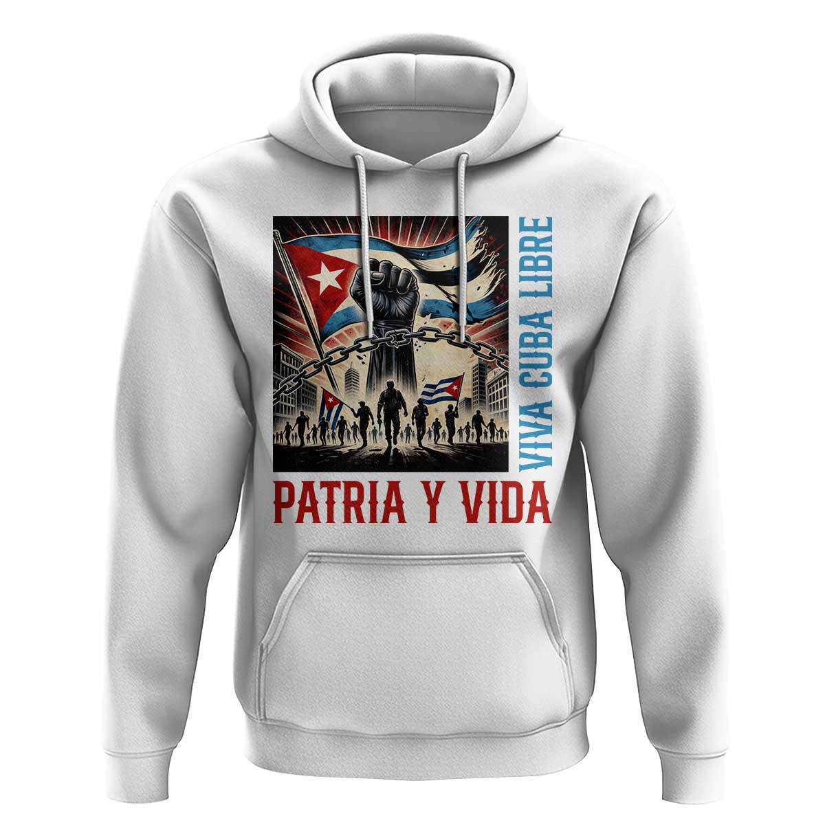 Cuban American Pride Hoodie Viva Cuba Libre Supporter